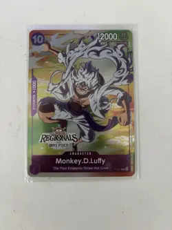 Monkey D Luffy Online Regional 2024 Participant P-041 One Piece Promo Card - Image 1