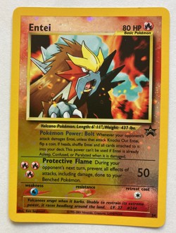 Entei black star promo 34 /53 pokemon card holo - Image 1