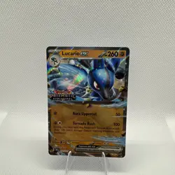 Lucario Ex - 051/131 Pokemon Stamped Prismatic Evolutions Double Rare Promo Card - Image 1