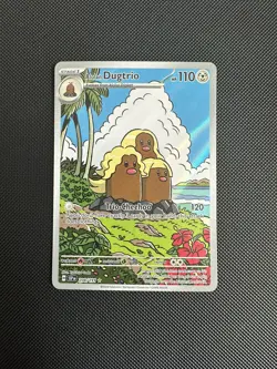 Pokemon Surging Sparks ALOLAN DUGTRIO 208/191 Holo Illustration Rare Card - Mint - Image 1