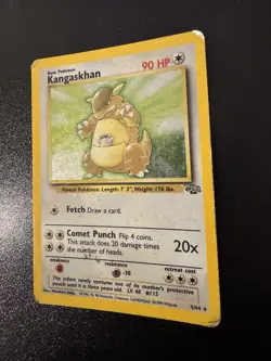 Kangaskhan Jungle Holo Card 5/64 Unlimited Pokemon TCG - HP - Image 1
