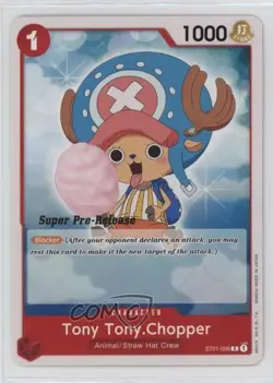 2022 One Piece Card Game: Straw Hat Crew ST01 Super Pre-Release Chopper - Image 1