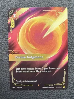 Divine Judgment 244/298 Riftbound Origins League of legends Card - Image 1