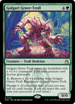 Golgari Grave-Troll FOIL, Ravnica Remastered, MTG NM/M - Image 1
