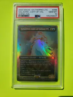 PSA 10 Magic The Gathering Galadriel Light Valinor Scene Foil Lord Of The Rings - Image 1