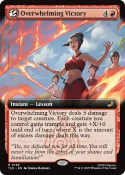 x1 Overwhelming Victory - Extended Art R MTG Avatar: The Last Airbender: Eternal - Image 1