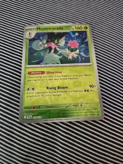 Pokemon Card TCG Meowscarada 018/159 Journey Together Reverse Holo NM - Image 1