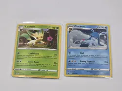 Leafeon & Glaceon SWSH191 & SWSH192 Black Star Promos Holo Pokemon TCG 2022 NM/M - Image 1