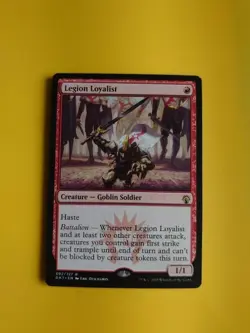 Legion Loyalist GK1 goblin soldier rare Magic the Gathering Card. - Image 1
