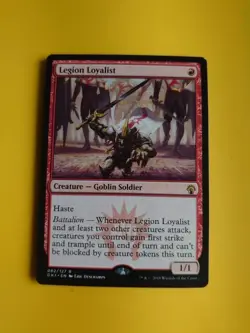 Legion Loyalist GK1 goblin soldier rare Magic the Gathering Card. - Image 2