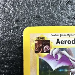 Aerodactyl Pokemon card 1/62 Fossil Unlimited Holo Pokemon Card - Image 3