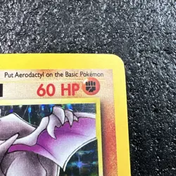 Aerodactyl Pokemon card 1/62 Fossil Unlimited Holo Pokemon Card - Image 4