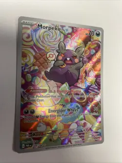 Pokemon TCG Morpeko Paradox Rift 206/182 Holo Illustration Rare NM Free Ship - Image 2