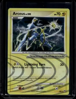 Pokemon TCG Arceus AR6 Platinum Holo LP - Image 1