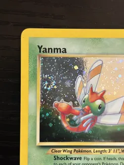 Pokemon TCG Yanma 17/75 Neo Discovery Holo w/ Swirl LP - Image 3