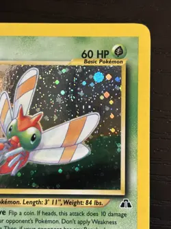 Pokemon TCG Yanma 17/75 Neo Discovery Holo w/ Swirl LP - Image 4