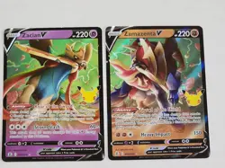 Pokemon TCG Zamazenta V Zacian V Celebrations 016 018/025 Holo Ultra Rare NM - Image 1