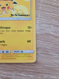 Carte Pokemon Pikachu de sacha SM111 Soleil & Lune Promo Francais - Image 4