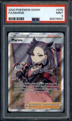 Marnie - 200/202 - PSA 9 - Full Art - Sword & Shield - Pokemon - 76501 - Image 1