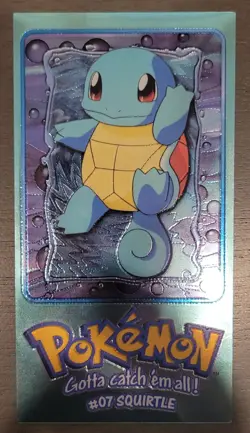 1999 Topps Pokemon TV Animation Series 1 Oversized Tin Topper Squirtle 2 of 5 - Image 1