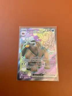 Carte Pokemon Dogrino Ex Full Art de Pepper Rivalites Destinees 218/182 - Image 1