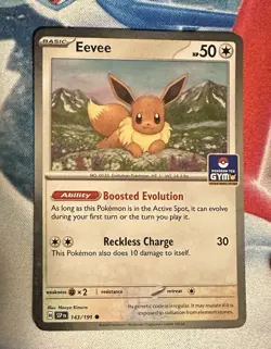 Pokemon Asia Exclusive Eevee Gym Promo Stamped 143/191 - Image 1