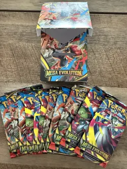 Pokemon Mega Evolutions Bulk 11 Opened Packs - Image 1
