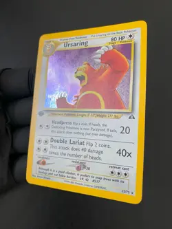 POKEMON URSARING HOLO RARE 15/75 NEO DISCOVERY 1ST EDITION ENGLISH EX/NM - Image 4