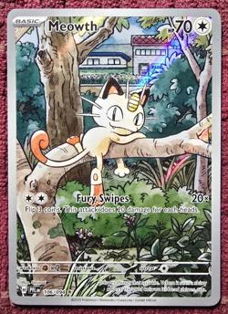 Meowth 106/094 Pokemon TCG Phantasmal Flames English IR *near Perfect Centering* - Image 1