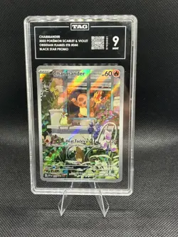 Pokemon Charmander # 044 EBT Black Star Promo Obsidian Flames IR TAG 9 Mint - Image 1