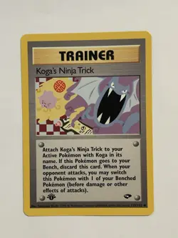 Pokemon TCG Koga's Ninja Trick Trainer Gym Challenge 1st Edition - Image 1