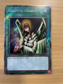 Graceful Charity (Platinum Secret Rare) RA03-EN116 1st Edition YUGIOH NM - Image 1