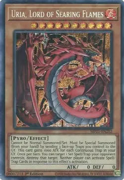 Yugioh! LP Uria, Lord of Searing Flames - MP21-EN252 - Prismatic Secret Rare - 1 - Image 1