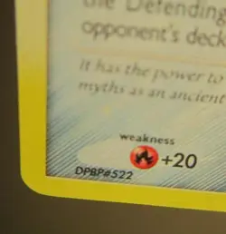 DIALGA HOLO POKEMON CARD 1/130 DIAMOND & PEARL NEV PLAYED NM- BLEED ERROR - Image 2