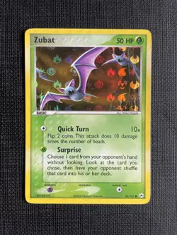Zubat Pokemon Card 83/101 EX Hidden Legends common REVERSE HOLO - NM - Image 1