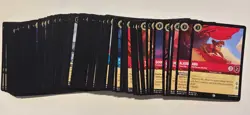 Disney Lorcana First Chapter EN 1 Lot 100 cards No duplicates AA - Image 1