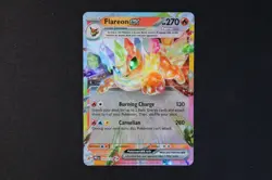 Flareon ex 014/131 Holo Shiny Pokemon Card Prismatic Evolutions 2025 NEAR MINT - Image 1