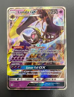 Lunala GX 66/149 Holo Ultra Rare Sun & Moon Base | MP | Pokemon Trading Card TCG - Image 1