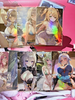 Goddess Story Spicy Waifu SSR 12 Card Lot Dream Idol Festival Full Art Holo Foil - Image 5