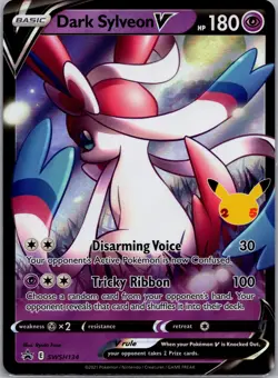 Dark Sylveon V - SWSH134 - Celebrations Black Star Promo - Holo - Pokemon Card - Image 1