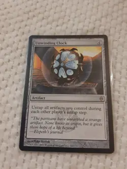 Phyrexia Unwinding Clock Card Magic The Gathering Great Card Time To Win - Image 1