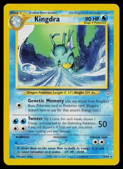 Pokemon Card - Kingdra Neo Revelation 19/64 Rare Non Holo - Image 1