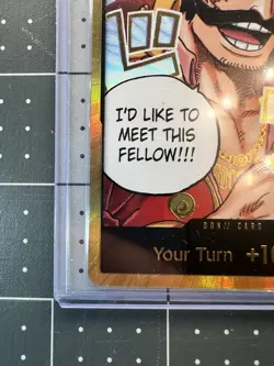 One Piece - Don!! Card, Gold Don!! Alt Art OP13 Carrying on His Will Gol.D.Roger - Image 3