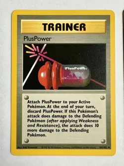 Pokemon TCG Base Set Trainer Card Lot PlusPower Defender Gust Of Wind NM+ - Image 2