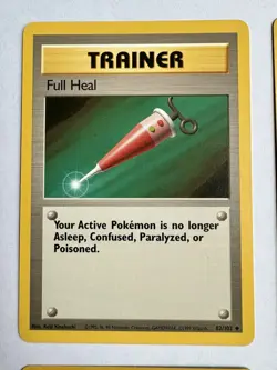 Base Set Lot Trainer Cards Pokemon Center Super Potion Switch Full Heal NM+ - Image 2