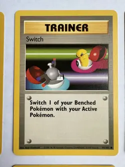 Base Set Lot Trainer Cards Pokemon Center Super Potion Switch Full Heal NM+ - Image 3