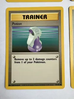 Base Set Lot Trainer Cards Pokemon Center Super Potion Switch Full Heal NM+ - Image 5