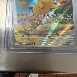 Pokemon TCG Paldea Evolved Pikachu Black Star Promo Card SVP027 - Image 3