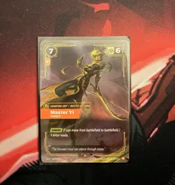 Riftbound TCG Master Yi Legend with Master Yi Champion Proving Grounds (2 Cards) - Image 3