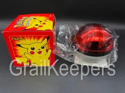 1999 Pokemon Pikachu 23k Gold Plated Trading Card & Pokeball Burger King Sealed - Image 4